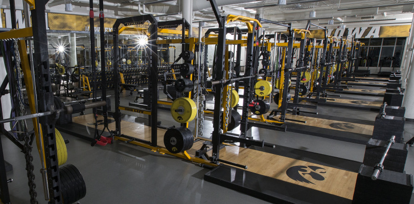 Carver Hawkeye Arena weight room